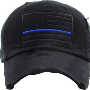 Flag tactical baseball cap with thin lines